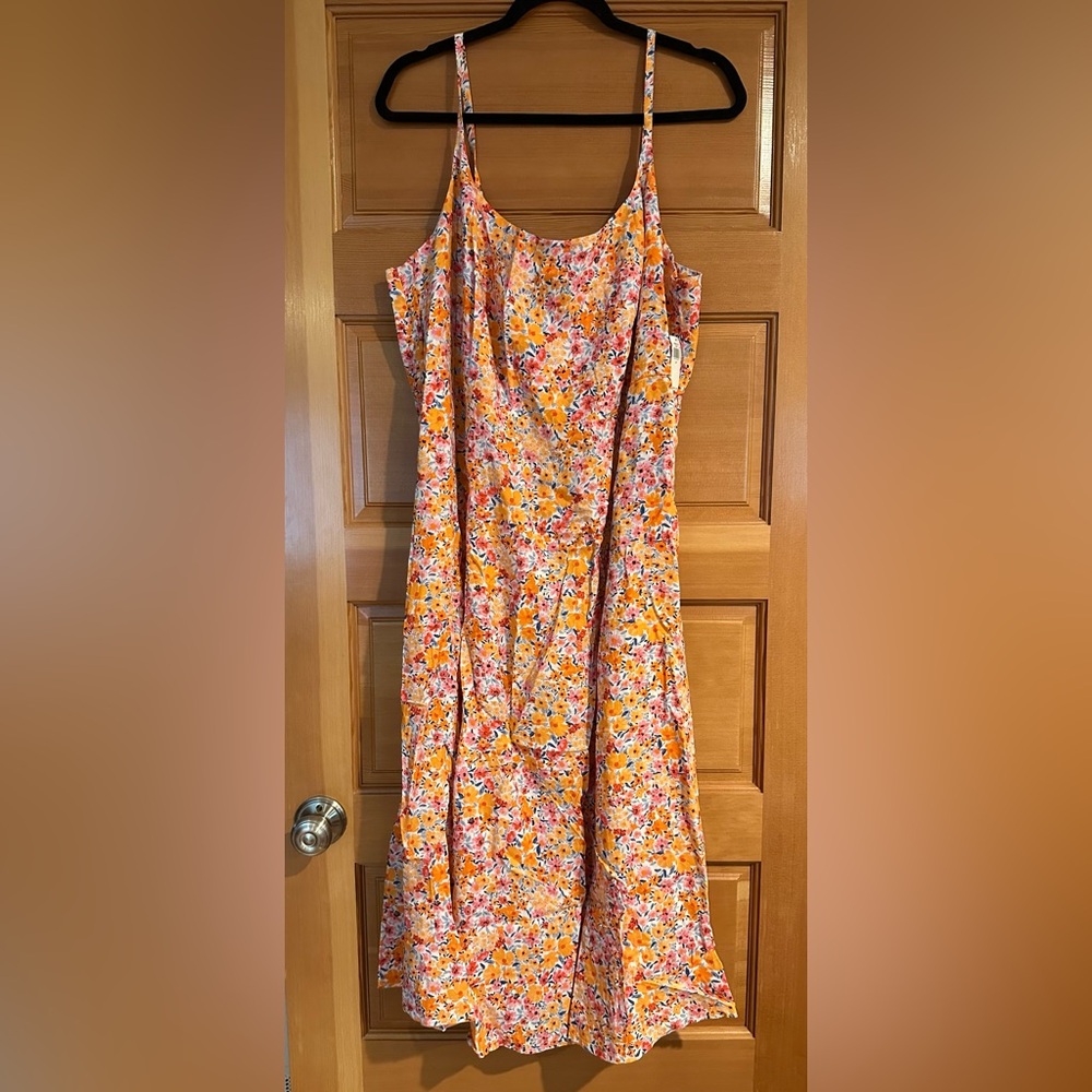 Old Navy Floral Dress - Orange and Pink